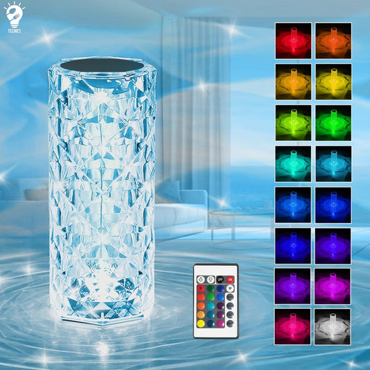 Crystal Lamp with 16 Colors (Touch Control)