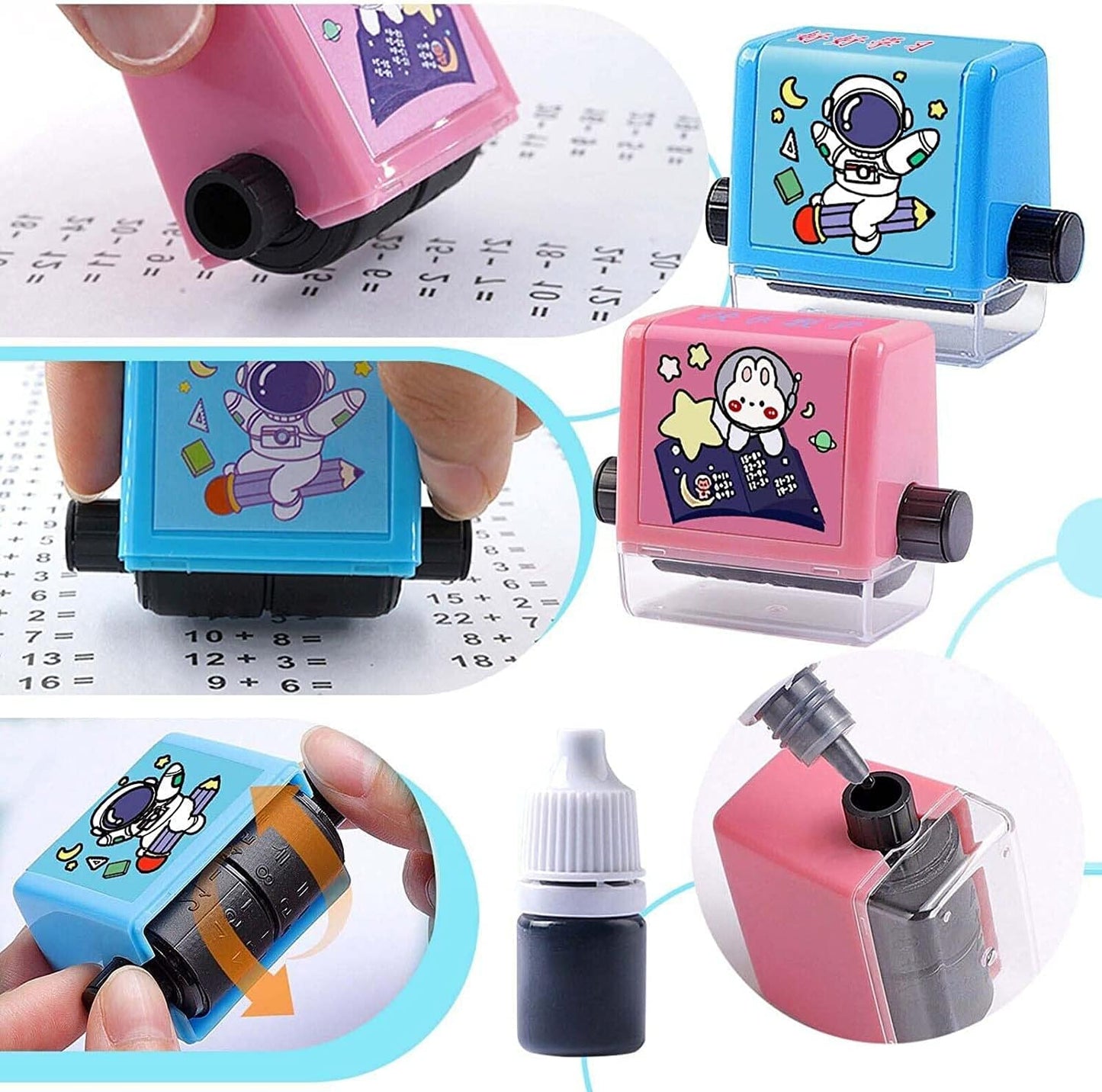 Roller Math Teaching Stamp for kids